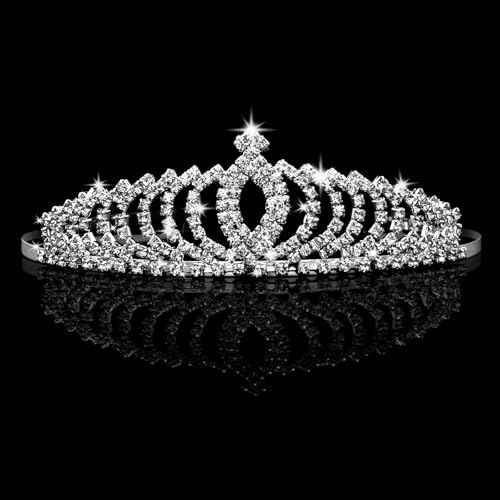 Tiana Crown, Fairy Godmother Rapunzel Costume Tiara for Women Princess Peach Bride Diaries - Vofler Silver Coronas para 15 A?os Hair Accessories for Party Quinceanera Prom Wedding Birthday Girls