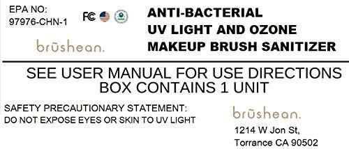 Brushean Makeup Brushes UV Sanitizer (Standard, White/Rose Gold)