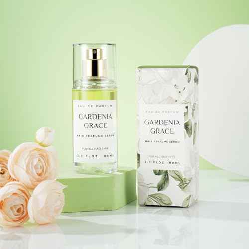 Hair Perfume for Women, Summer Lightweight Long Lasting Fragrance Mist - 3:7 Hydrating Serum Alcohol Free Formula, Argan Oil Scented Hair Spray with Keratin & Elastin (Gardenia Grace) 2.7 fl oz