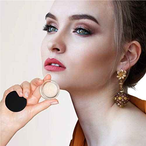 ZEJIA Polypropylene 5 Gram Cosmetic Containers 50pcs Sample Jars Tiny Makeup Sample Containers with lids (Black)