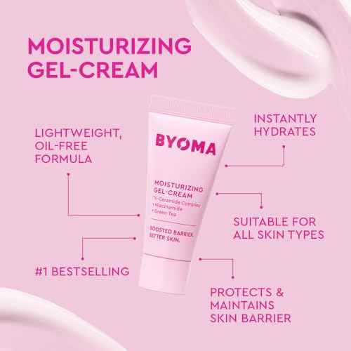 BYOMA So Clear Set - Barrier Repair Skincare Set for Acne Prone Skin - Creamy Jelly Cleanser, Clarifying Face Serum & & Gel-Cream Moisturizer - Unclogs Pores, Targets Blemishes - 30ml, 15ml, 15ml