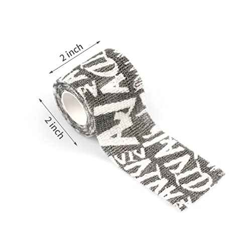 Tattoo Grip Tape Wrap Cover - 24Pcs Tattoo Machine Wrap 2" x 5 Yards Tattoo Machine Tape Cohesive Elastic Bandage Rolls Self-Adherent Tape for Tattoo Machine Grip Tube Accessories Sports Tape