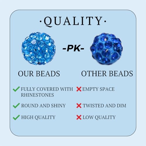 180 pcs Black Rhinestone Beads for Jewelry Making-10mm Round Disco Ball Beads Crystal Baseball Bead Bling Bead for Necklace Bracelet,DIY Craft Supplies,Earring Jewelry Making