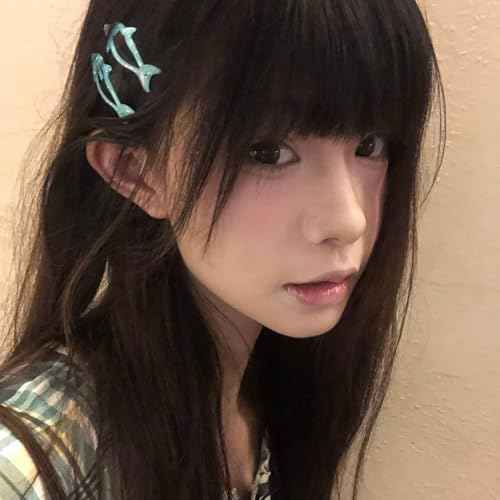 Glitter Cute Dolphin Snap Hair Clips, Blue and Pink, Handmade metal hair clip for Women Girls Kids.(20 PCS)