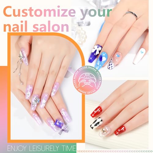 ABAC 24 Color Solid Gel Nail Polish,Ombre Gel Nail Polish,Pat Paint Nail Gel- Hema-Free No-Spill Formula w/Pro Brush Christmas NYE Party Nails,DIY Gift Set Clump-Free Shimmer