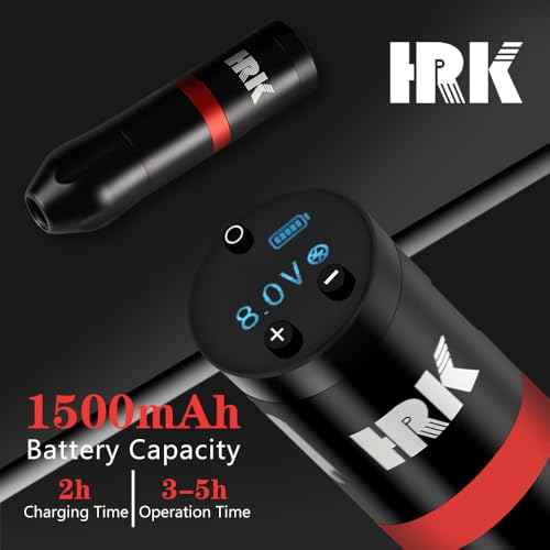 Tattoo Pen Kit - Wireless Tattoo Machine Kit 20Pcs Tattoo Cartridge Needles 10Pcs Pratice Cartridges 1500mAh Tattoo Gun Kit Professional, Complete Tattoo Kit Tattoo Supplies for Beginners
