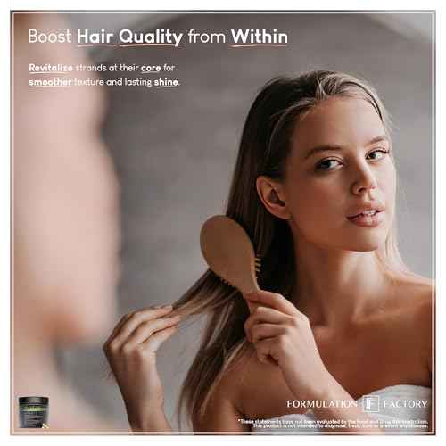 Formulation Factory Crown of Glory 10-in-1 Hair Growth Maximizer, DHT Blocker with Saw Palmetto, Fo-Ti, Collagen, Supports Thicker Hair & Scalp Health (2 Month Supply, 120 Capsules)