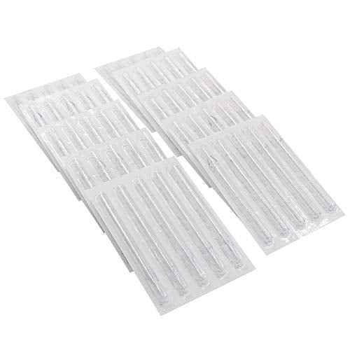 100PCS Mixed Long Disposable Tattoo Tips Tubes for 3RL 5RL 7RL 9RL 3RS 5RS 7RS 9RS 5M1 7M1 Tattoo Needles Tips Round Magnum for Tattoo Supplies