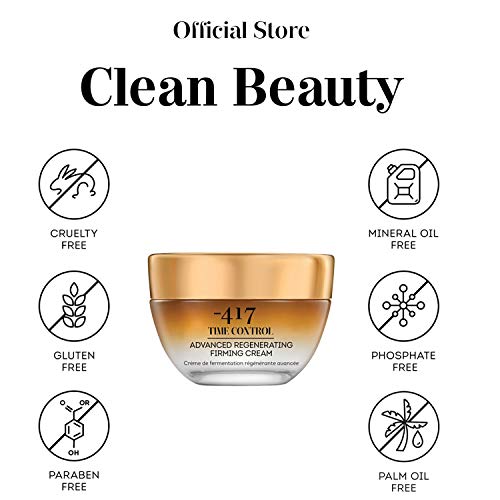 -417 Dead Sea Cosmetics Time Control Firming Cream for Skin Rejuvenation - Tightening & Smooths Lines and Wrinkles - Infused with Shea Butter - All Natural & Vegan 1.7 oz