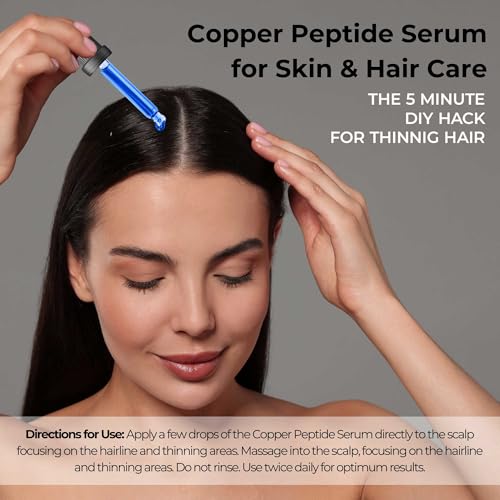 Skin Perfection GHK-Cu Copper Peptide Powder ? DIY Copper Peptides Serum Ingredient with GHK for Fuller Hair & Smoother-Looking Skin - 99.7%+ Pure Cosmetic-Grade GHK-Cu Beauty Booster