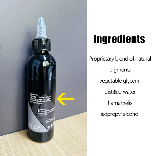 Mummy USA Custom Tattoo Ink Greywash Set,5 Bottles(4oz Each),Evenly Long Lasting Vibrant and Bright, No Irritation(4oz)