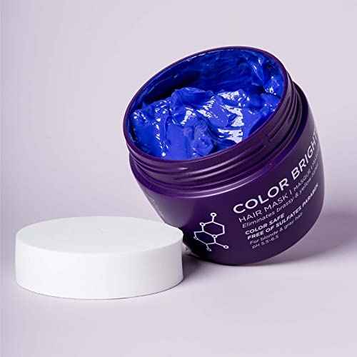 Luseta Purple Hair Mask 16.9 Oz, Deep Conditioner for Color Treated Hair Neutralizes Unwanted Yellow Tones and Removes Brassine, for Blond and Gray hair, Sulfate & Paraben Free