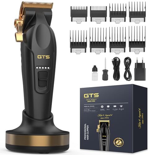 GTSPro Hair Clippers for Men, Beard Trimmer Hair Clippers for Men, Professional Hair T-Blade Trimmer Cordless Rechargeable Edgers Clippers Electric Beard Shaver