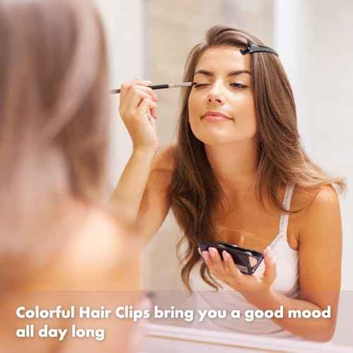 AIMIKE 6pcs Professional Hair Clips for Styling Sectioning, Anti-Slip No-Trace Duck Billed Hair Clips with Silicone Band, Salon and Home Hair Cutting Clips for Hairdresser, Women, Men - 4.3¡± Long