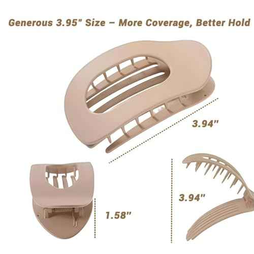 Duckbill Hair Clips for Women, Simple Elegant flat hair clips for Thick Thin Long Short Hairs (6Pcs,Mix-A)