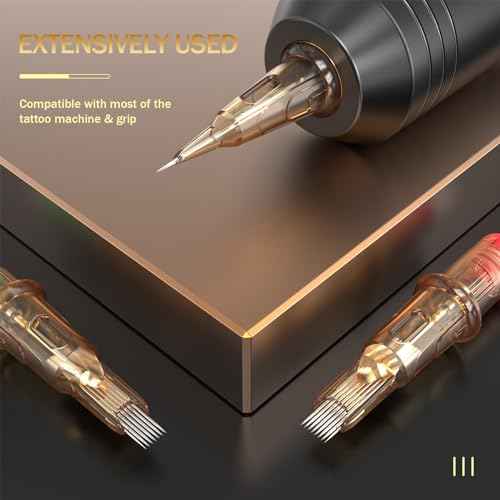 EZ Tattoo Cartridge Needles - 20Pcs #12 (18RS) Standard Round Shader Disposable Tattoo Needles Cartridges for Rotary Tattoo Machine Pen Gun - V SELECT