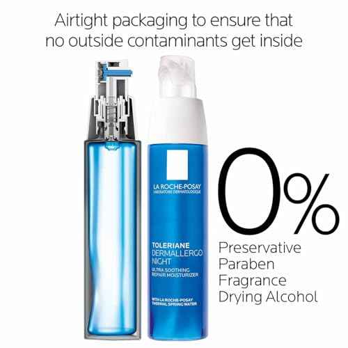 La Roche-Posay Toleriane Dermallergo Night Cream for Face, Intense Soothing Moisturizer with Vitamin E, Allergy Tested, for Sensitive Skin, Formerly Toleriane Ultra Night