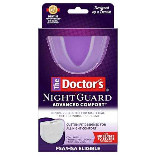 The Doctor¡¯s NightGuard Mouth Guard for Grinding Teeth at Night, Includes Storage Case, Pack of 1