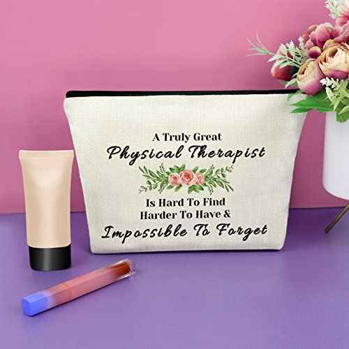 Sazuwu Physical Therapist Gifts Therapist Appreciation Gifts Makeup Bag Thank You Gift Physical Therapy Graduation Gift Cosmetic Bag Birthday Christmas Gifts for Her Cosmetic Travel Pouch