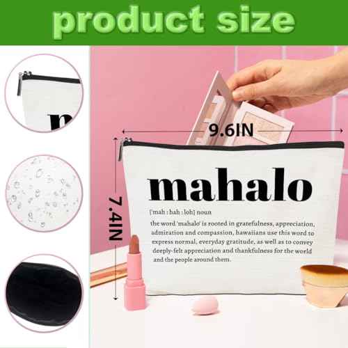 4pcs Makeup Bags Hawaii Cosmetic Bag Hawaiian Gifts Hawaiian Souvenirs Thank You Gifts for Women Female Grandma Mom Sister Friend Wife Travel Toiletry Bag Thanksgiving Christmas Birthday gift