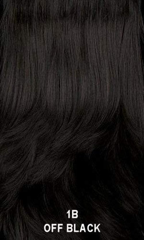Motown Tress (Ls137.pure - Heat Resistant Fiber Lace Front Wig in OFF BLACK