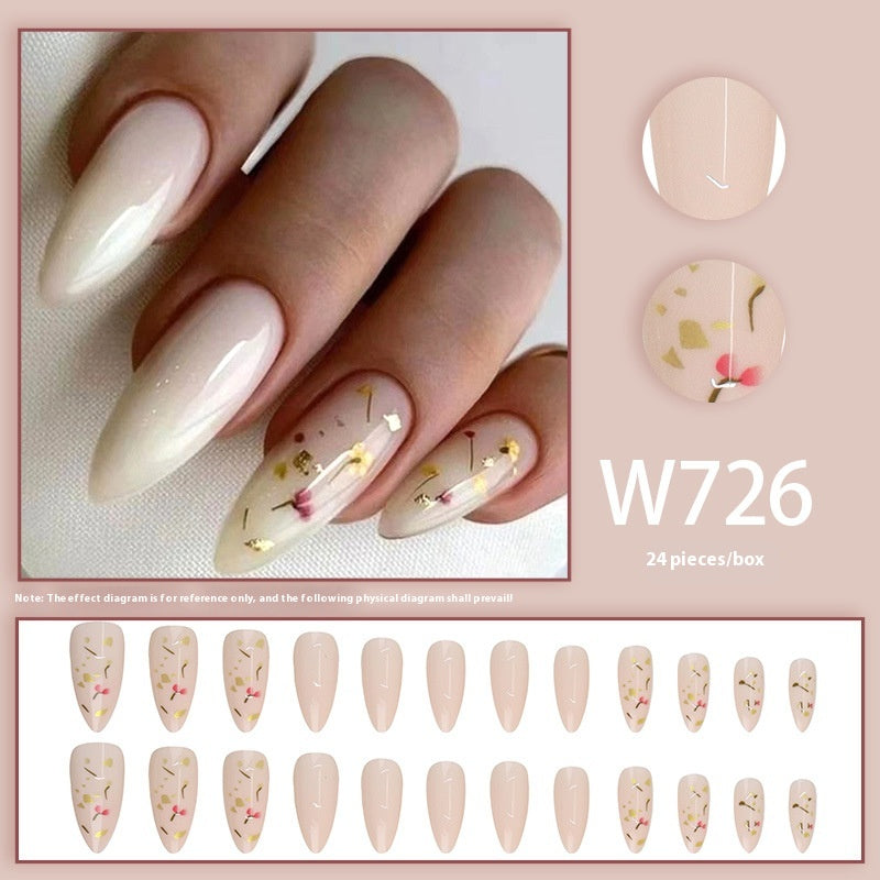 Starry Sky Nail Stickers with Glue - 24pc Gold Foil Set