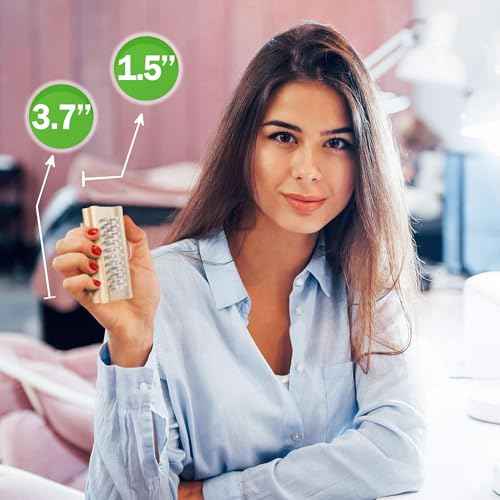 Konex Non-Slip Wooden Two-sided Hand and Nail Brush. Fingernail Brush for Nail Cleaning and Scrubbing. Heavy duty Stiff Nail Brush for Travel. Mechanic hand scrub brush with molded grip.