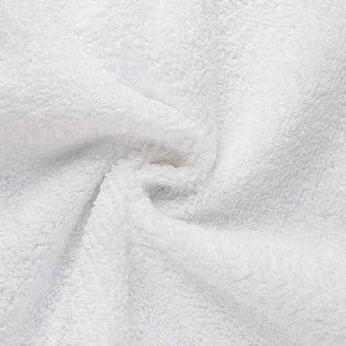 Orighty Microfiber Washcloths Bulk Towels Set 100 Pack, Highly Absorbent and Soft Feel Face Cloths, Multi-Purpose Wash Cloths & Hand Towels for Bathroom, Hotel, Spa, and Gym, 12x12 Inch, White