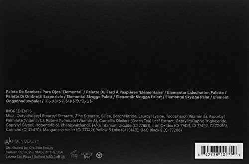 Glo Skin Beauty Shadow Palette | Eight Vibrant Mattes and Metallic Eye Shadows, (Elemental Eye)