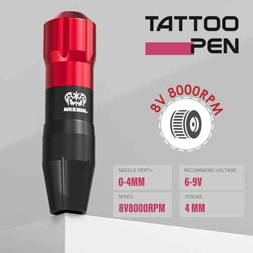Neebol Tattoo Gun Kit - Wireless Tattoo Machine Kit with 2PCs 1600mAh Tattoo Battery with LED Digital Display, 20PCs Tattoo Cartridge Needles - Professional Tattoo Kit for Beginners Complete Set