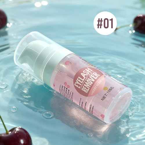 2Pcs Eyelash Remover for Extensions, Clear Eyelash Extension Remover Gel with Aloe and Cherry, Effortlessly Lash Extension Removal, No Irritation Easy to Apply & Quick Removal, Leaves Lash Soft, Clean