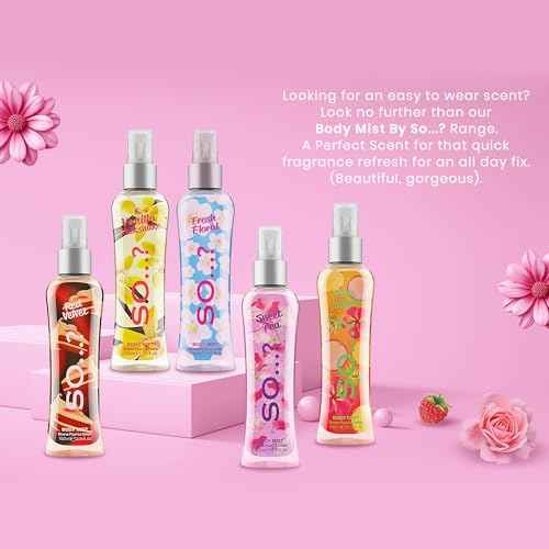 So...? Fresh Floral Body Mist for Women - 3.5 oz Body Mist - Pack of 2
