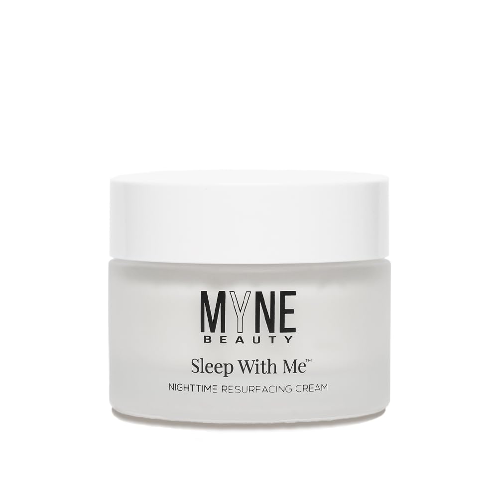 MYNE Beauty Sleep With Me Nighttime Resurfacing Cream -Anti-Aging Night Cream with Retinol, Vitamin C, Peptides, Niacinamide, Squalane, & Ceramides for Tone, Texture, Fine Lines, Wrinkles, & Hydration