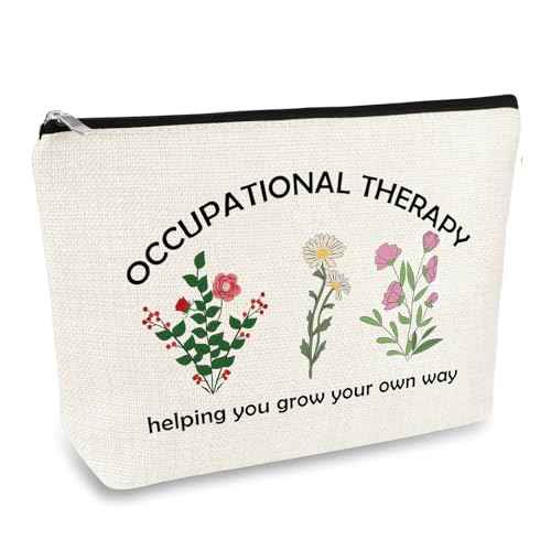 Occupational Therapist Gifts OT Makeup Bag Occupational Therapy Gifts Occupational Therapist Appreciation Gifts Birthday Graduation Gifts for OT Therapist Female Friends Daughter Thank You Gifts