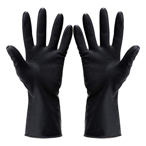 VOVCIG Hair Dye Gloves,Professional Hair Coloring Accessories for Hair Salon Hair Dyeing,2pcs£¨1 left+1 right£©,black