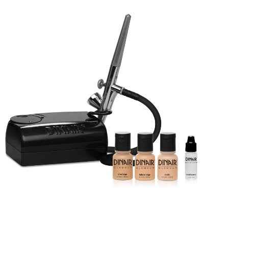 The Original: Dinair Airbrush Makeup Natural Summer Time Look Pro Kit | Fair Shades | Foundation Set!