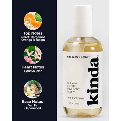 PB ParfumsBelcam KINDA I¡¯m Sugary & Flirty Hair & Body Mist ? Our Version of Kilian Love Don¡¯t Be Shy ? Sweet Creamy Floral Scent with Neroli, Bergamot & Orange Blossom, Long-Lasting Mist, 8.6 fl.oz