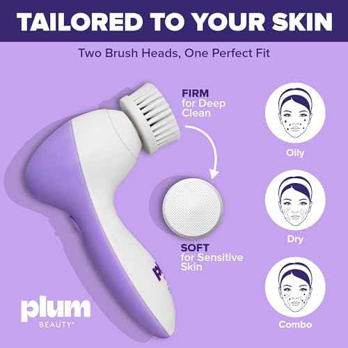 Face Scrubber Electric Facial Cleansing Brush Rechargeable, Rotating Scrubber Face Pore Cleansing Brushes for Radiant Skin, Electric Cleanser for Pores, Glow, and Daily Deep Pore Wash, Expoliator