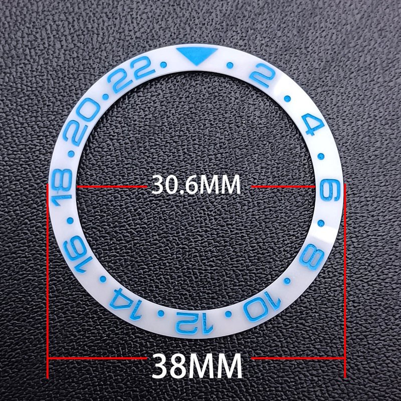 Watch GMT Bezel Insert for 40.5mm Submariner Case - Multiple Colors