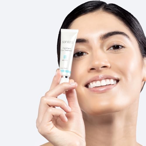 Sanitas Skincare PeptiDerm Eye Treatment, Multibenefit, Daily Eye Therapy, 0.49 Ounce