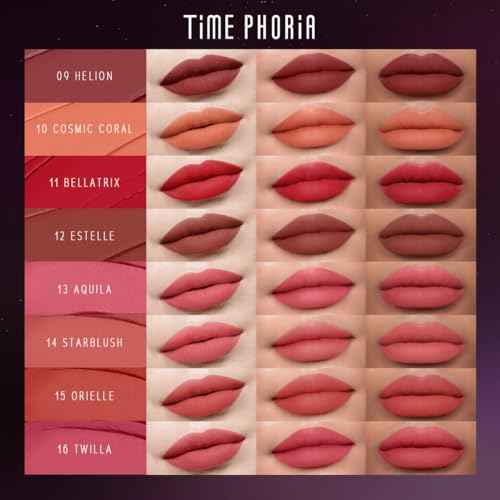 NEBULA VELVET LIP CREAM-Long Lasting Lip Stain, Waterproof and Transferproof Lip Tint, Matte Finish, Smooth Out Lip Lines, Lightweight & High Coverage, Stocking Stuffers (01 CORDELIA)