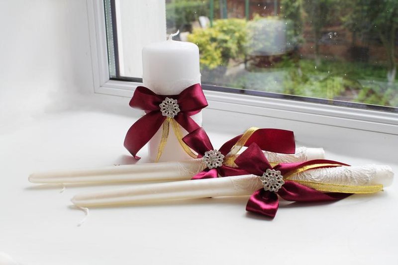 Candle set 3 pcs general illumination paraffin style selection