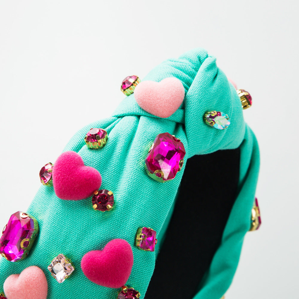Baroque Headband with Glass Charms & Sequins