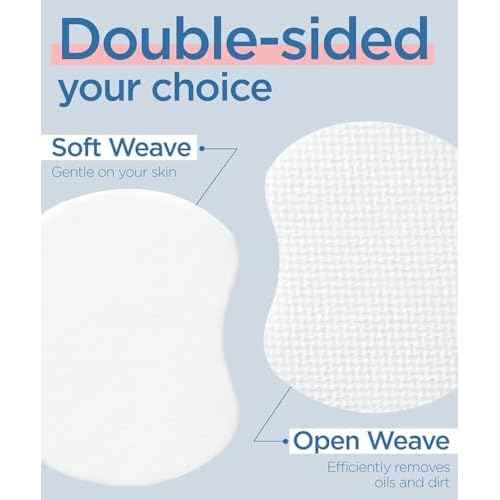 Exfoliating Cotton Rounds for face - Double-Sided - Korean Toner Pads - Round Cotton Pad for Face - Lint Free Makeup Remover - Skin Care Cleansing