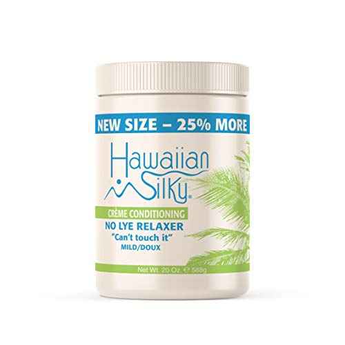 Hawaiian Silky no lye relaxer, mild, Beige, 20 Ounce