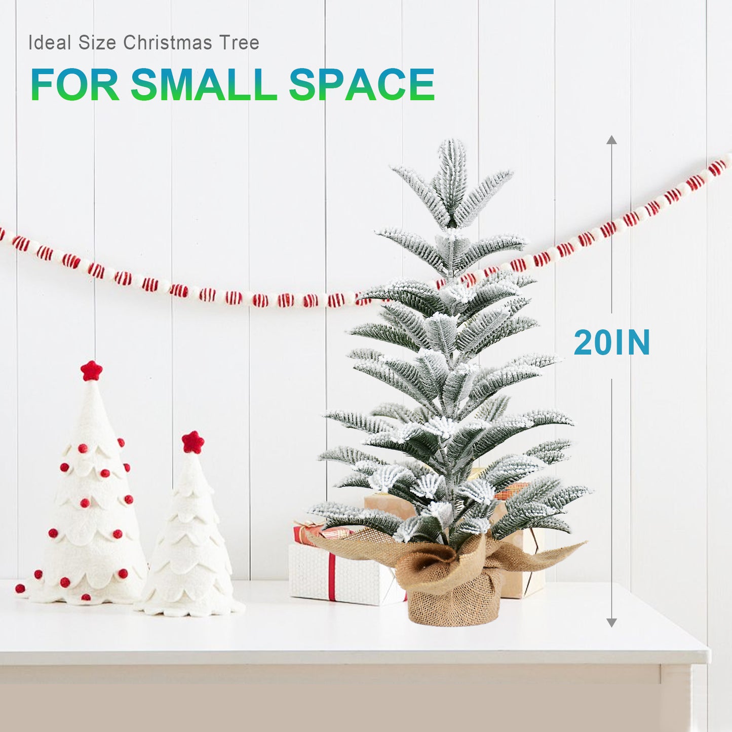 50cm Artificial Christmas Tree - All-PE Cut Twine Design