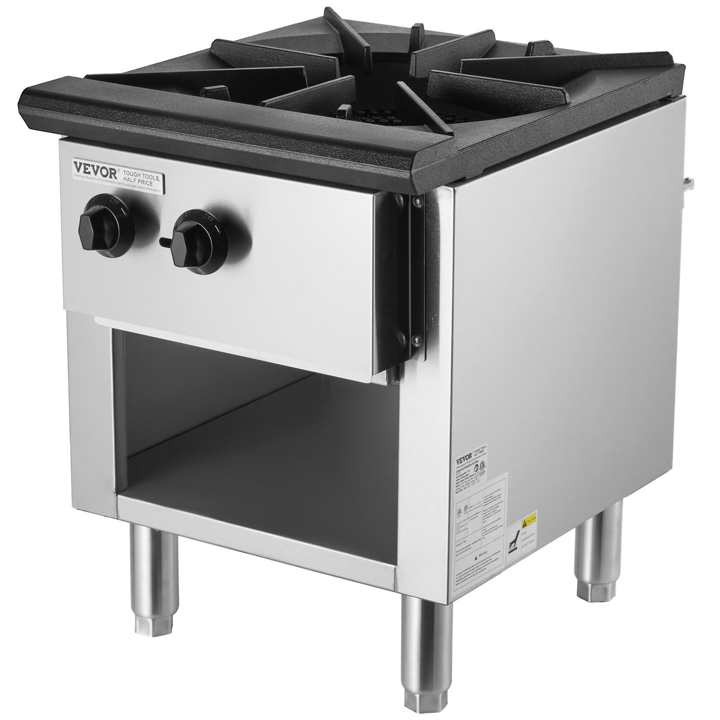 Commercial Gas Range Stove - 1 Burner Countertop Cooking Hot Plate