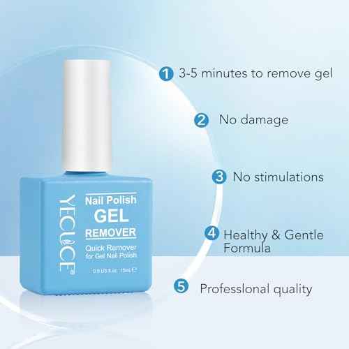 Gel Nail Polish Remover, Gel Polish Remover for Nails, No Need for Foil, Quick & Easy Polish Remover In 3-5 Minutes, No Need Soaking Or Wrapping-15ml