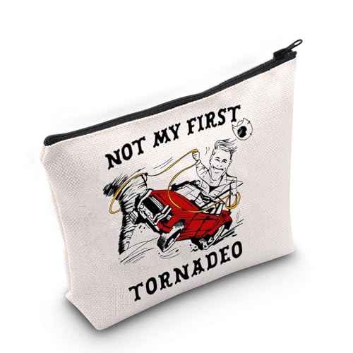 WCGXKO Tornado Lover Gift Not My First Tornadeo Makeup Bag American Disaster Movie Lovers Gift (Tornadeo Bag)