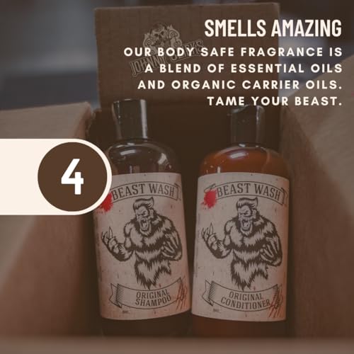 Johnny Slicks Hair Cleaning Kit - Supports Scalp & Hair Hydration - Organic Shampoo & Conditioner - Aloe, Shea Butter & Vitamin E - Original Scent - 2 Piece Set